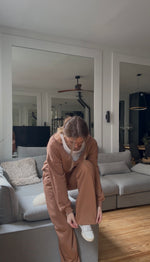 Charger l'image dans la visionneuse de galerie, Jogging en coton – Coupe droite - Mocha