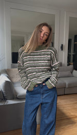 Charger l'image dans la visionneuse de galerie, Pull à rayures