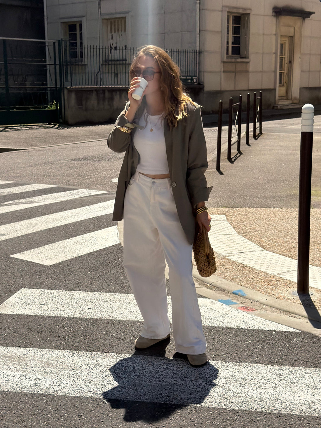 Les essentiels boska - Blazer Alicia kaki