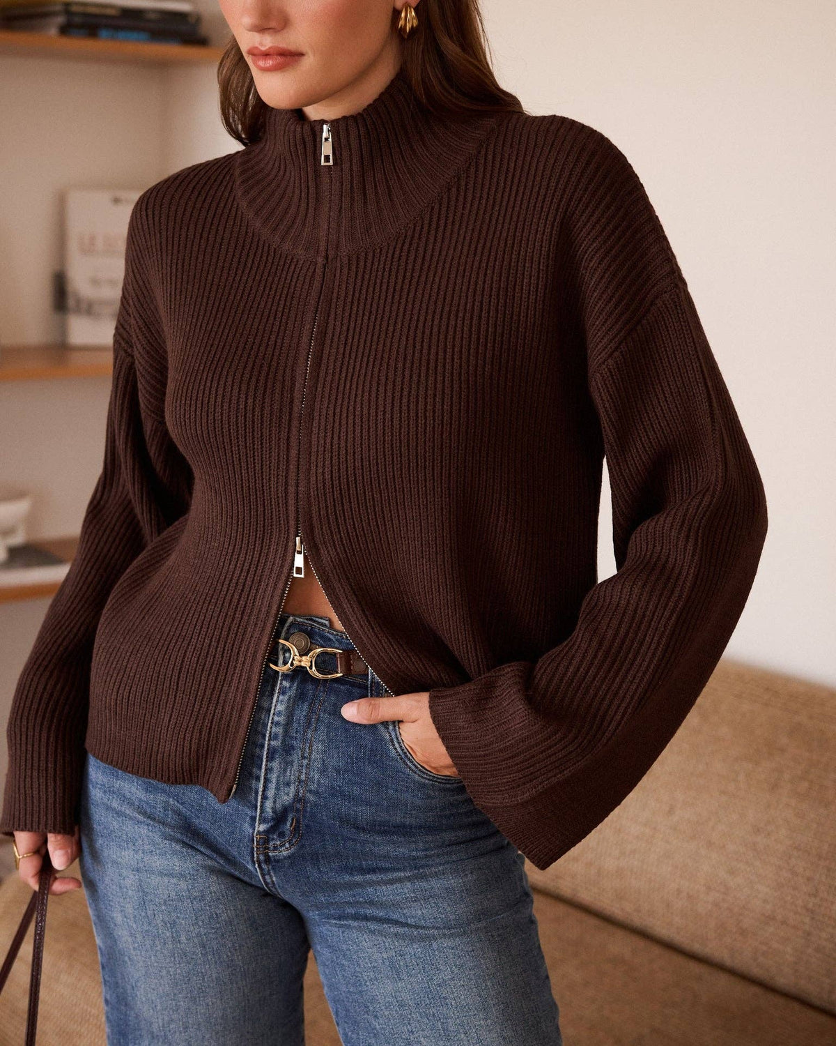 Gilet Andy: Marron