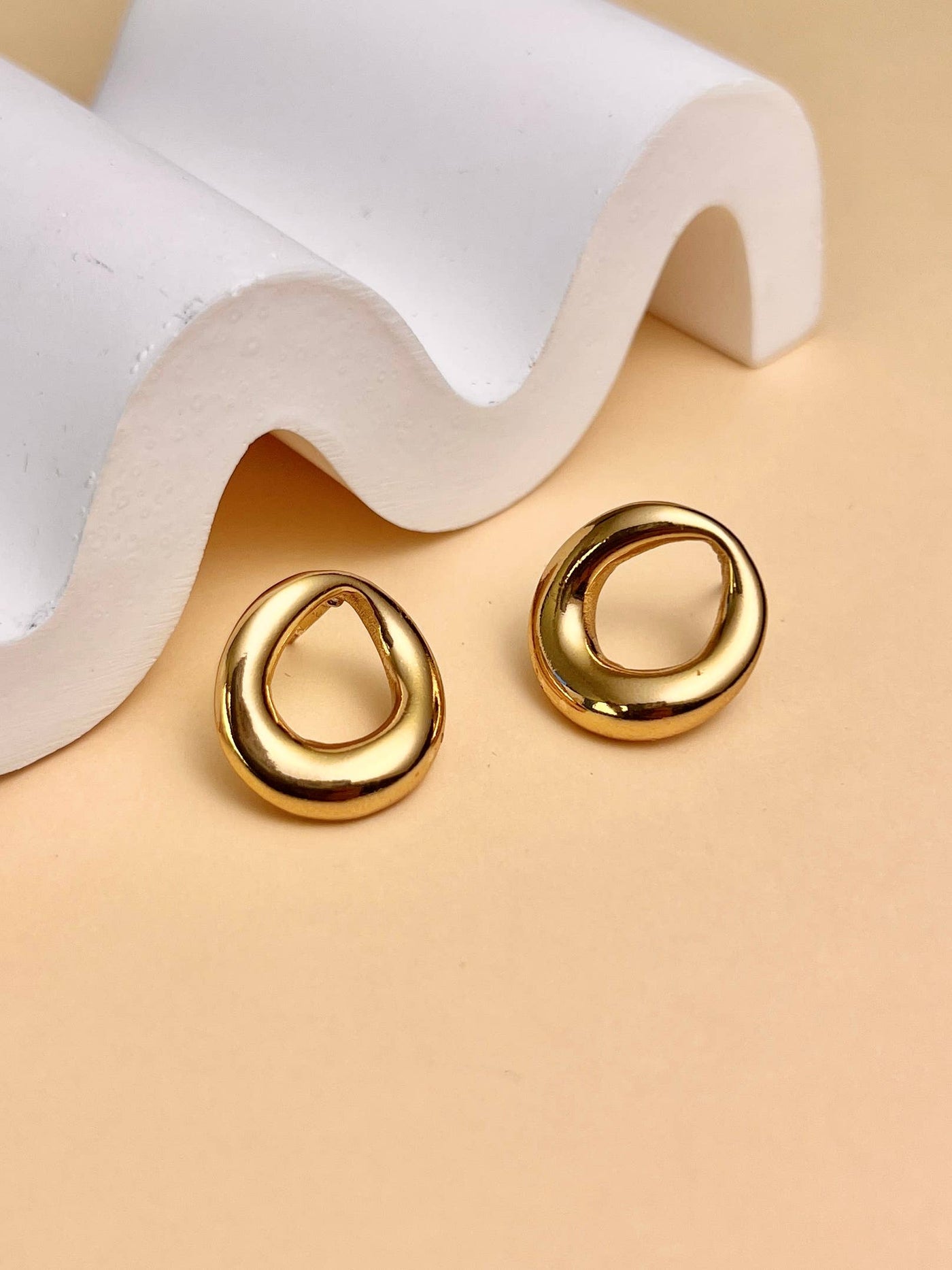 Boucle d'Oreille Rond en Acier Inoxydable