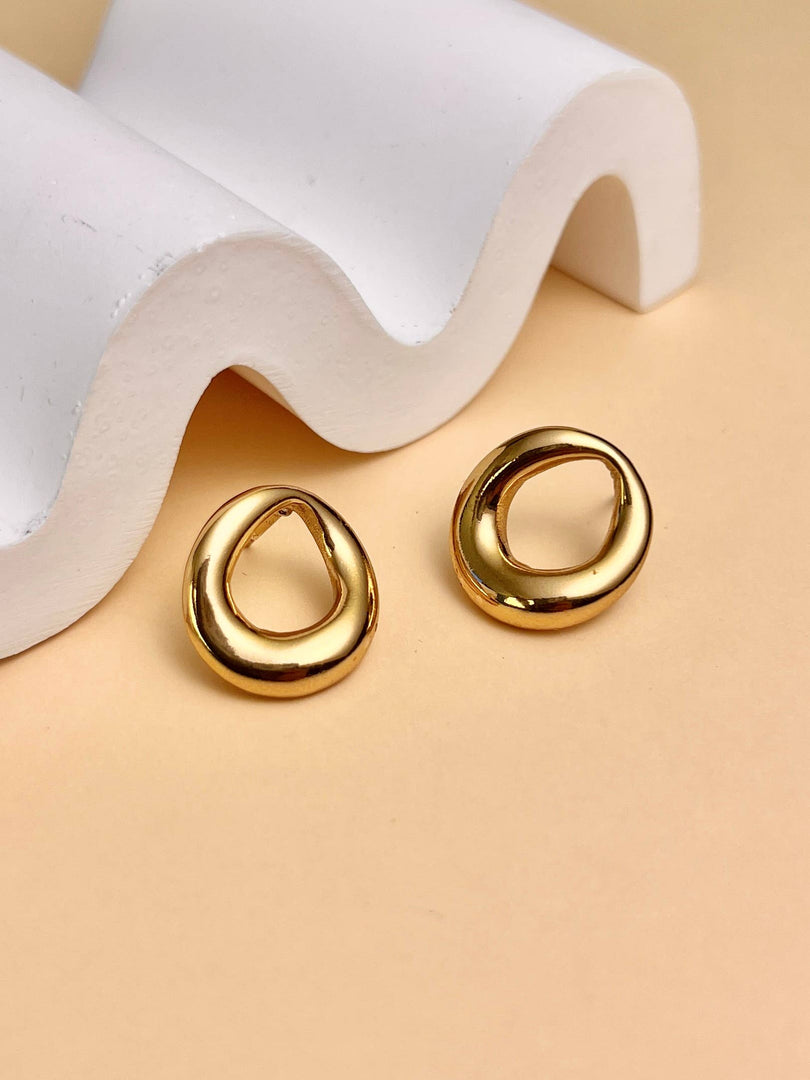 Boucle d'Oreille Rond en Acier Inoxydable