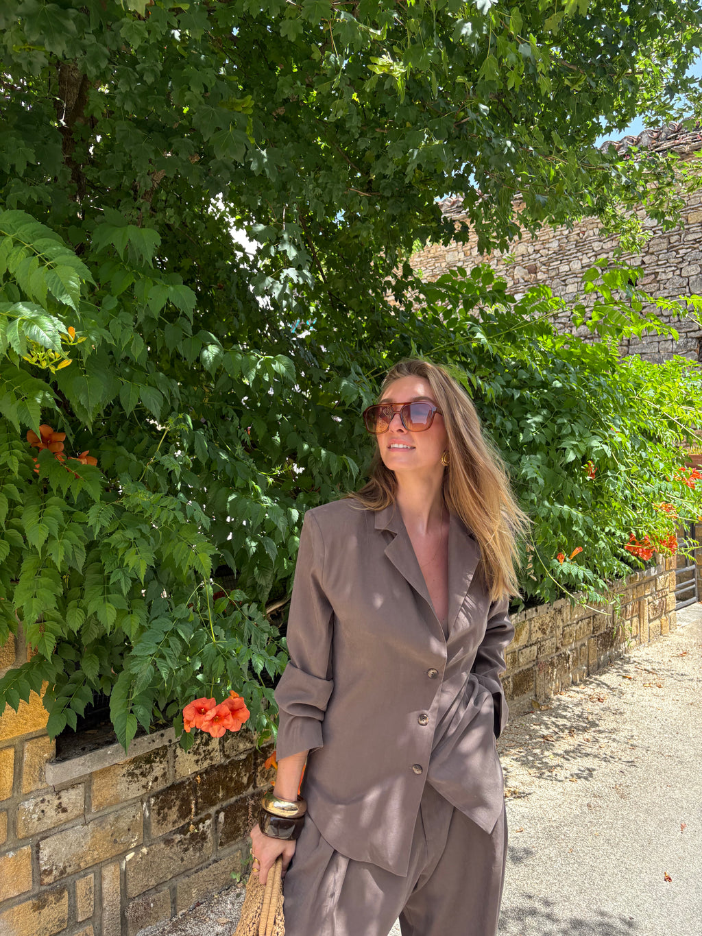 Chemise Blazer Sara Chocolat