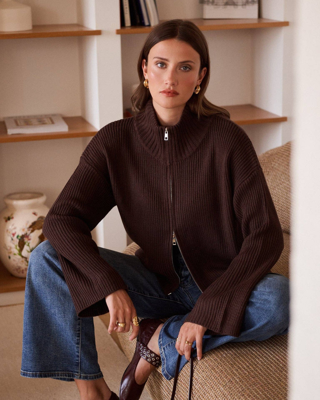 Gilet Andy: Marron
