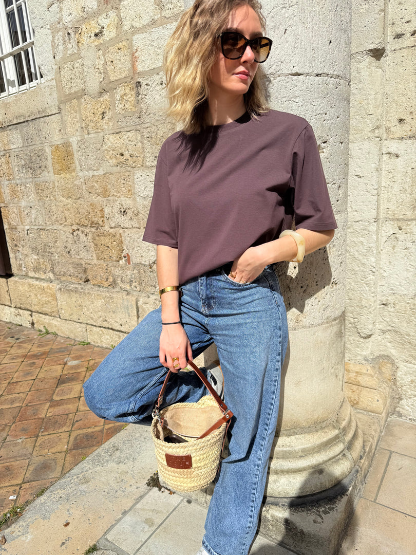 T-shirt classique boska chocolat