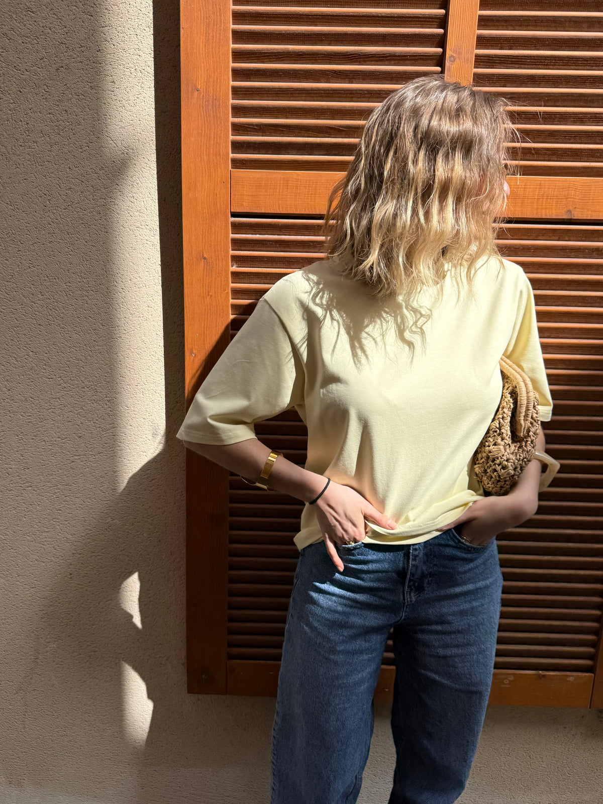 T-shirt classique boska jaune