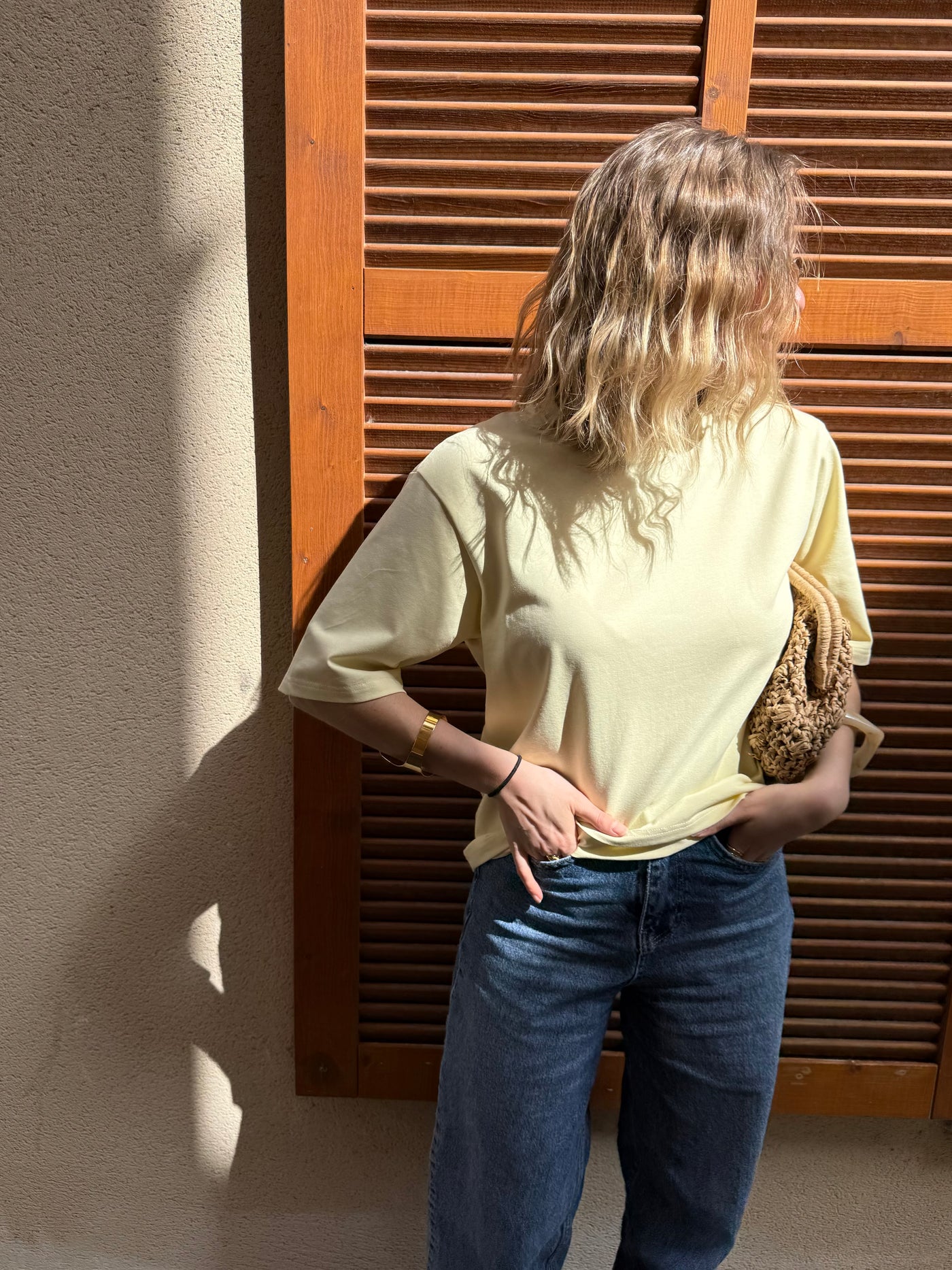 T-shirt classique boska jaune