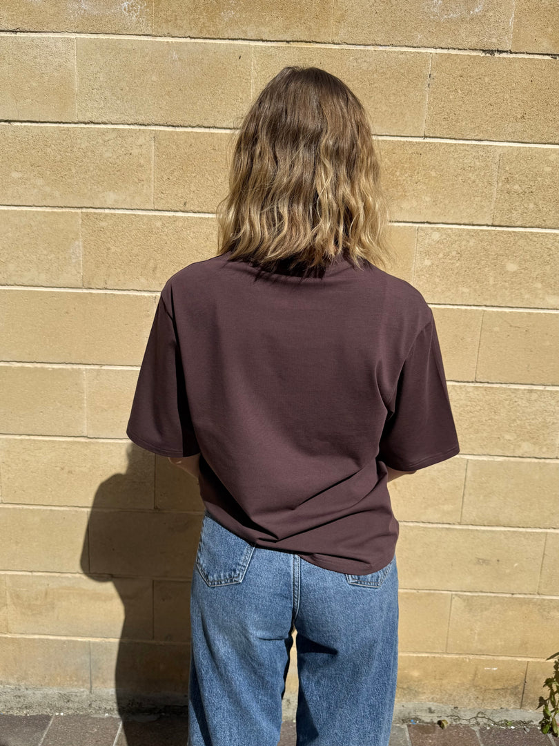 T-shirt classique boska chocolat