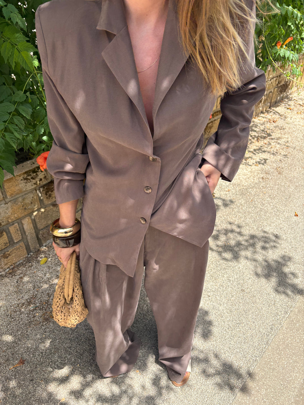Chemise Blazer Sara Chocolat