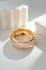 Charger l'image dans la visionneuse de galerie, Bracelets Larges Brun Ecru Doré Tendance