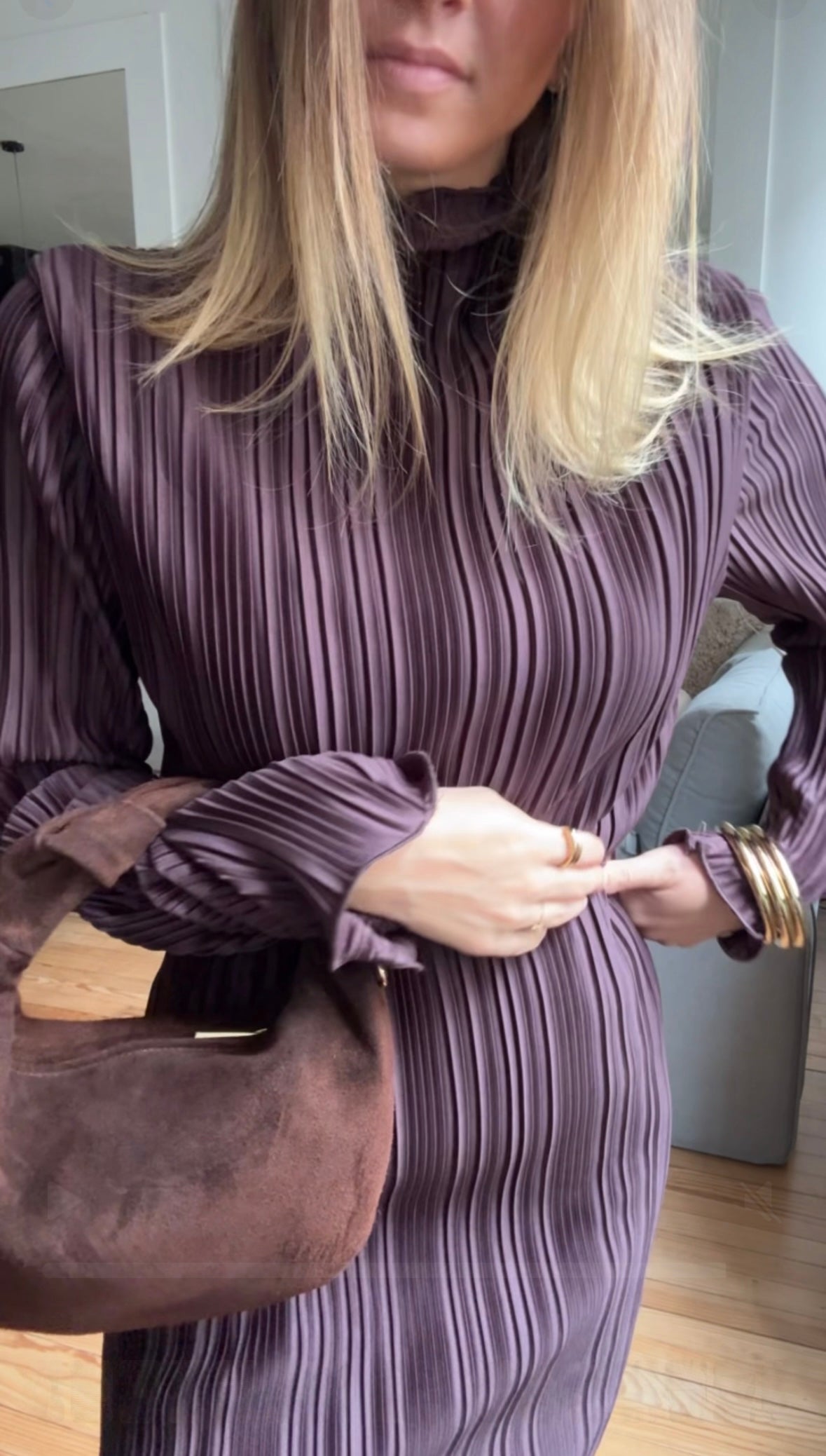 Robe plissé