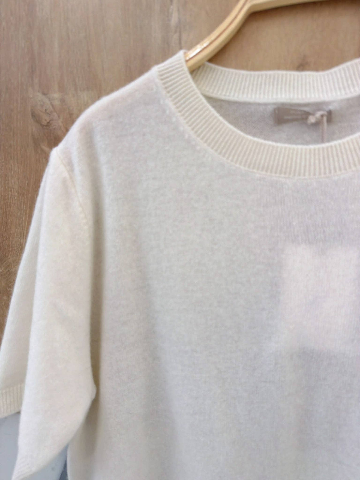 Pull Maille Douce Manches Courtes