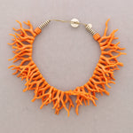 Charger l'image dans la visionneuse de galerie, Collier Ras de Cou Corail Résine: Orange