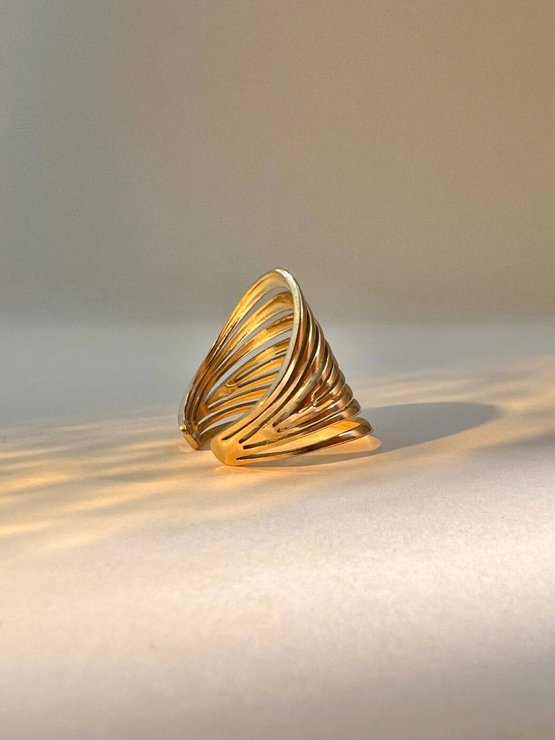 Bague multiples rangés  réglable en acier inoxydable