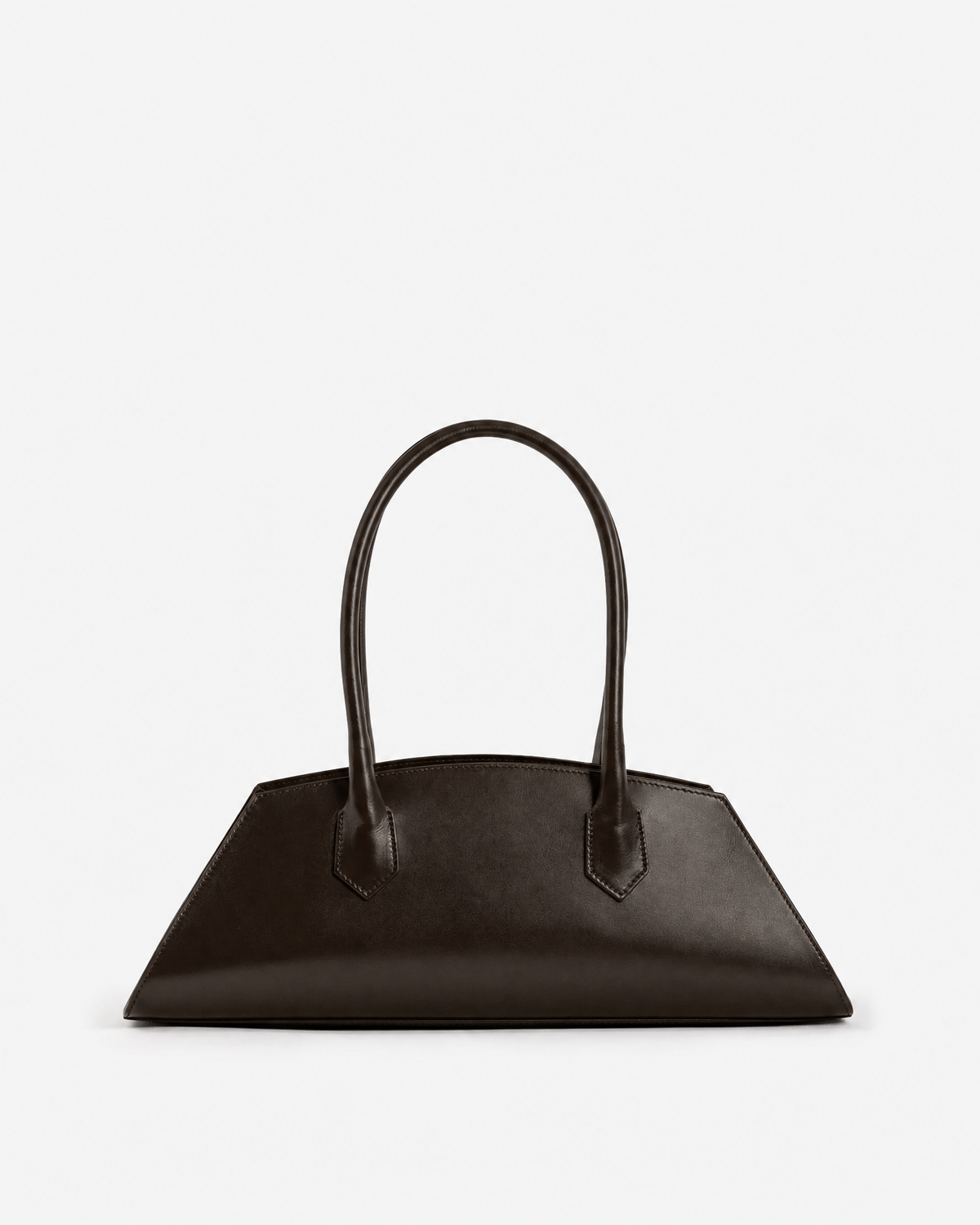 Grand sac à l'épaule en cuir de veau Box – Fabriqué en Italie