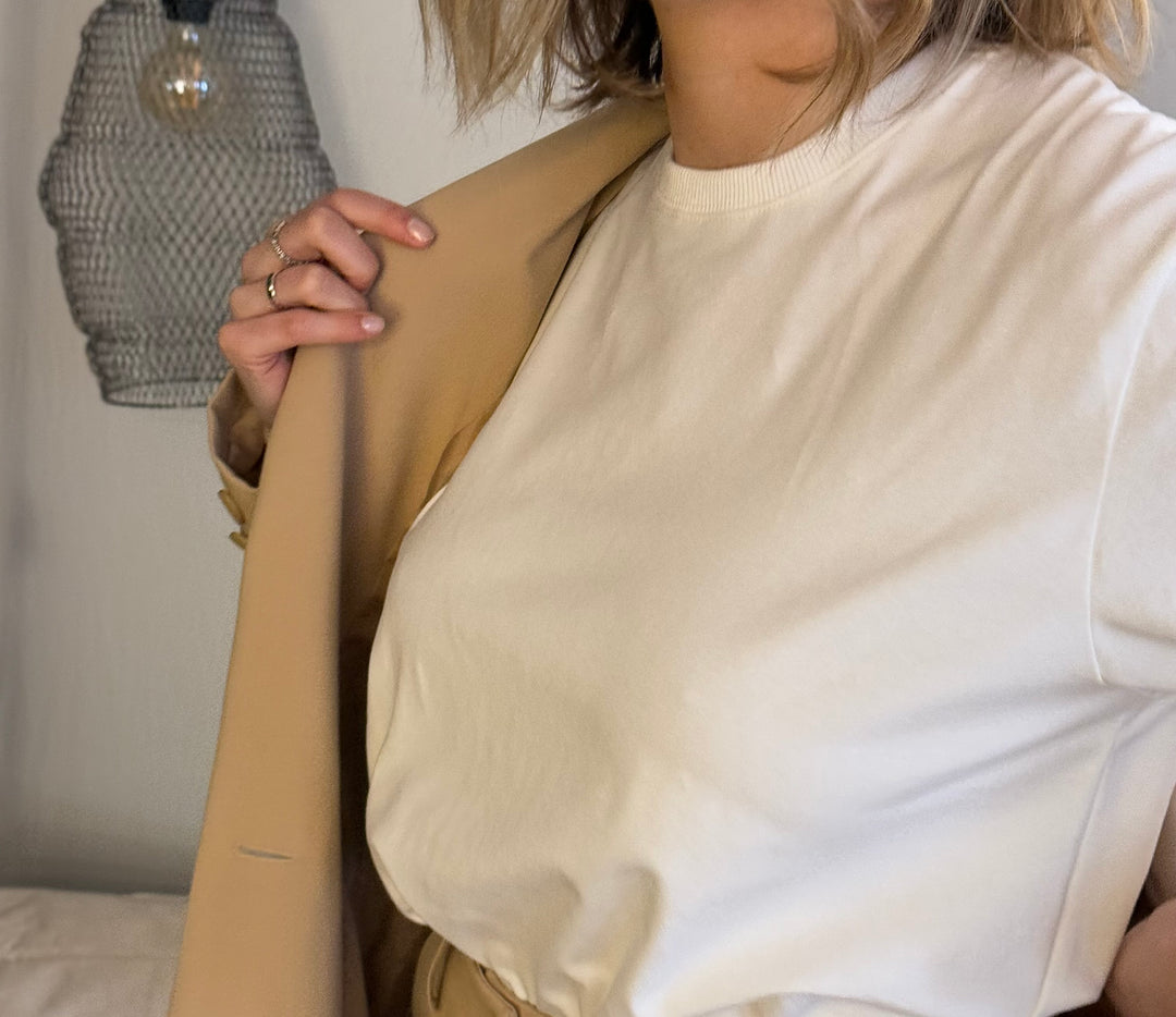 T-shirt classique boska crème