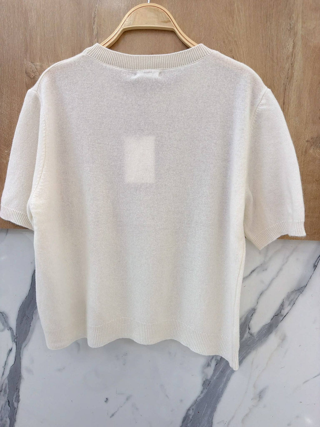 Pull Maille Douce Manches Courtes