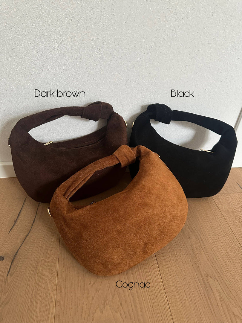 JOELE - daim: Cognac/ cuir
