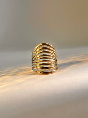 Bague multiples rangés  réglable en acier inoxydable