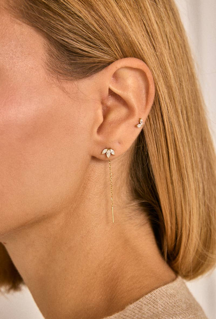 Boucles d'oreille en acier inoxydable Or / 100% Acier inoxydable