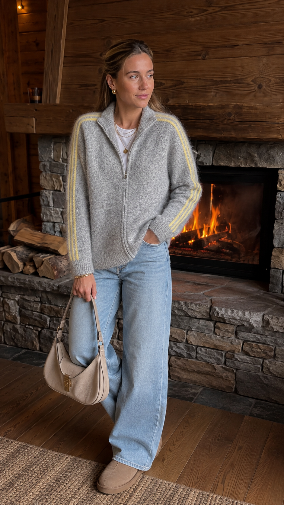 Gilet zippé maille