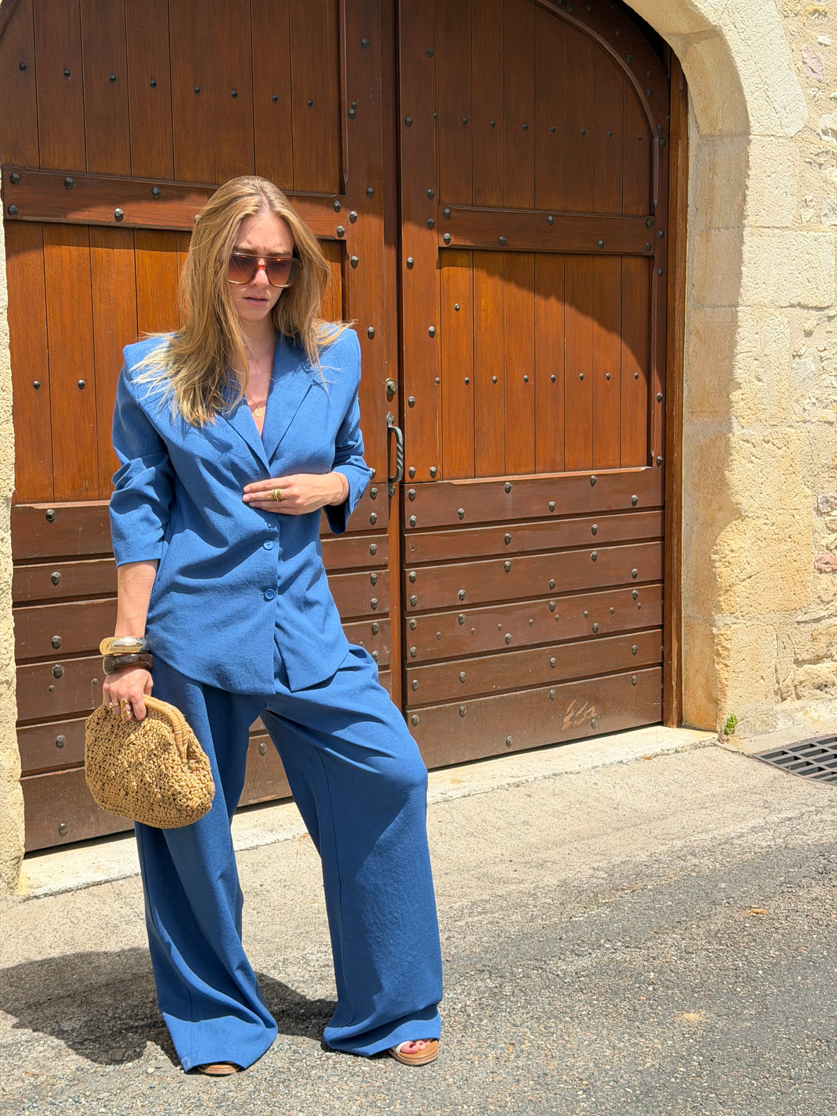 Chemise Blazer Sara Bleu jean