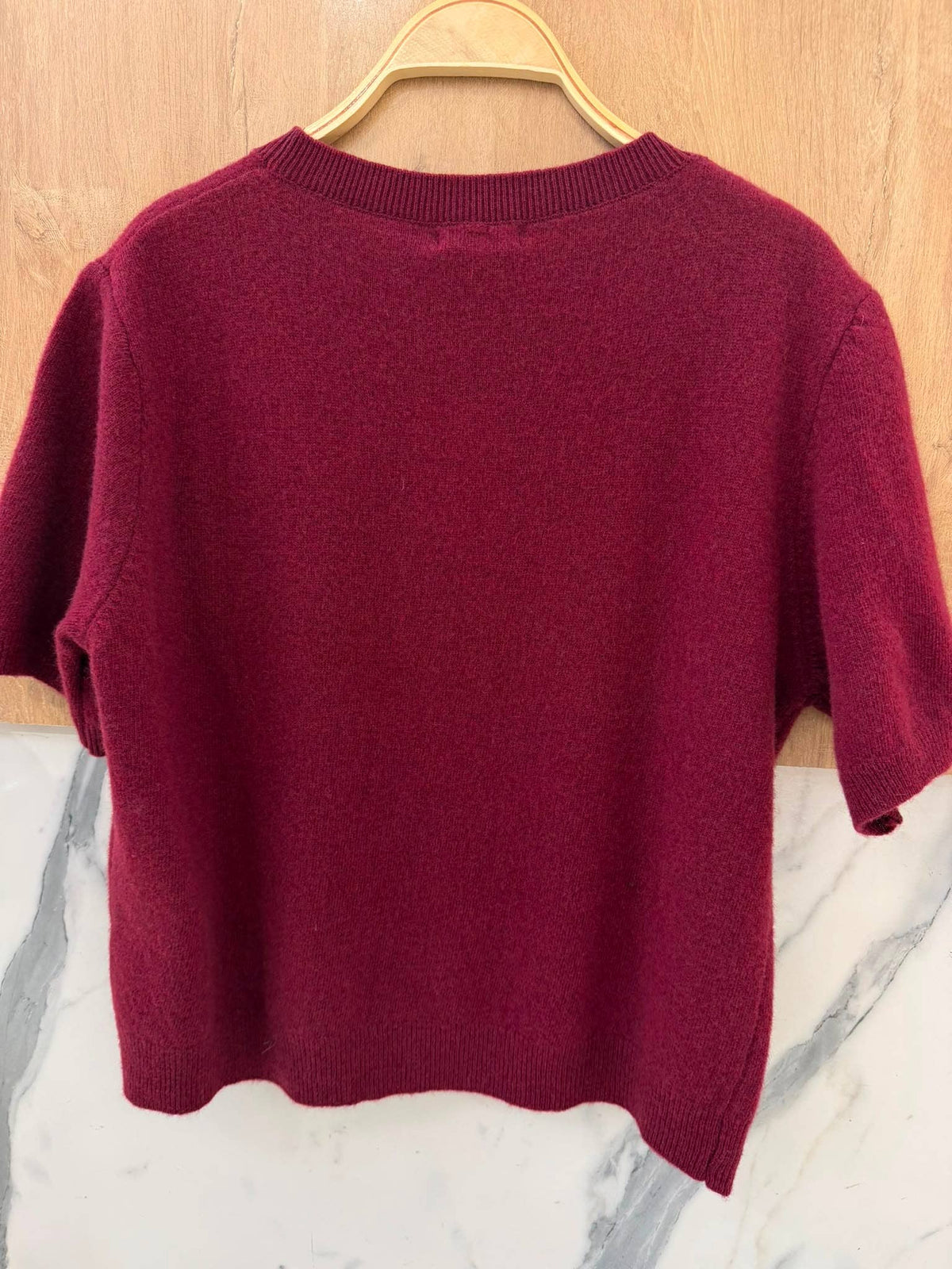 Pull Maille Douce Manches Courtes