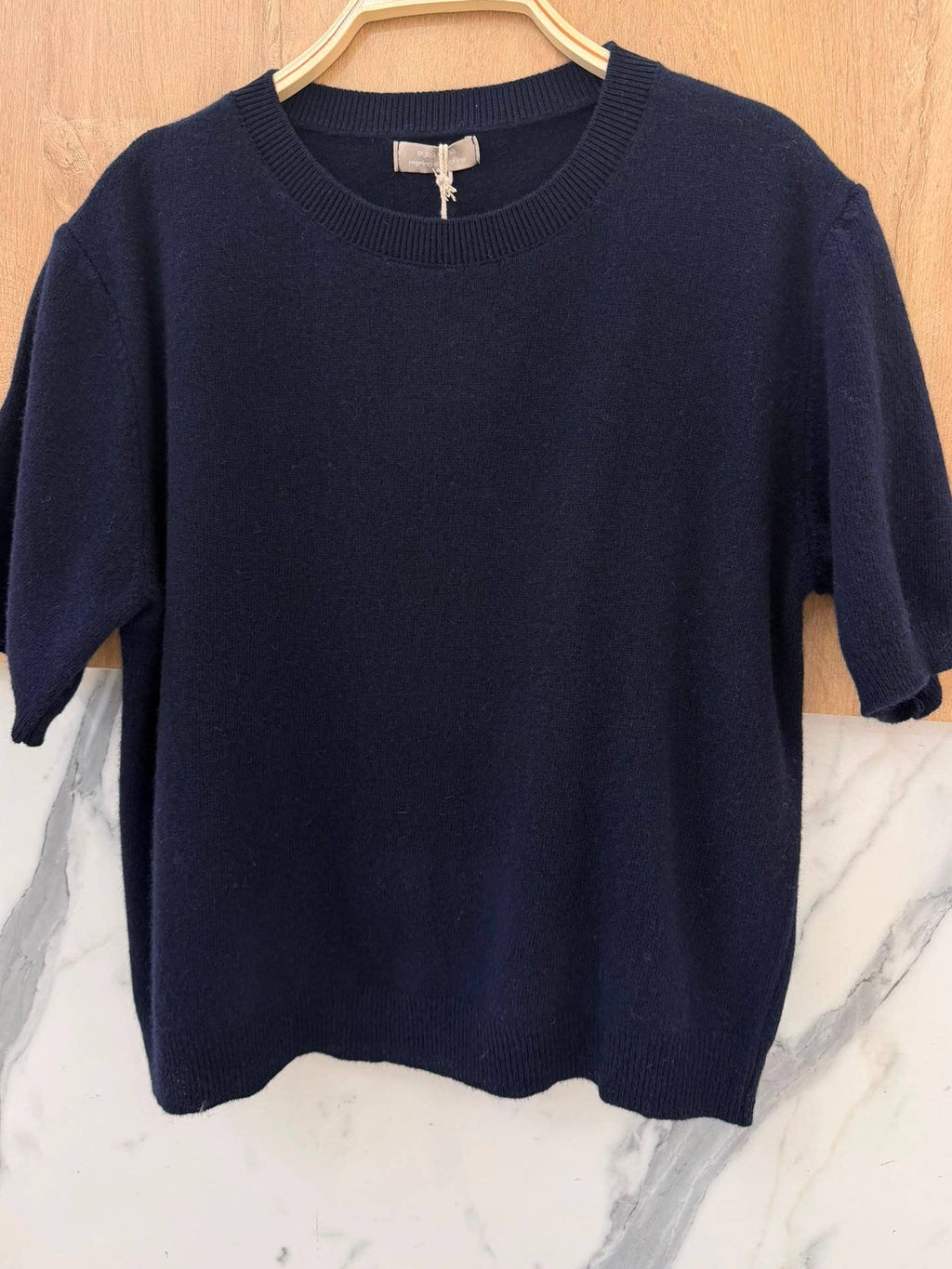 Pull Maille Douce Manches Courtes