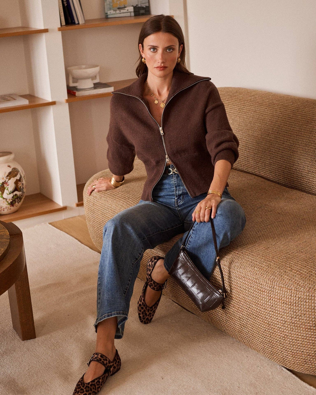 Gilet Silvère Marron