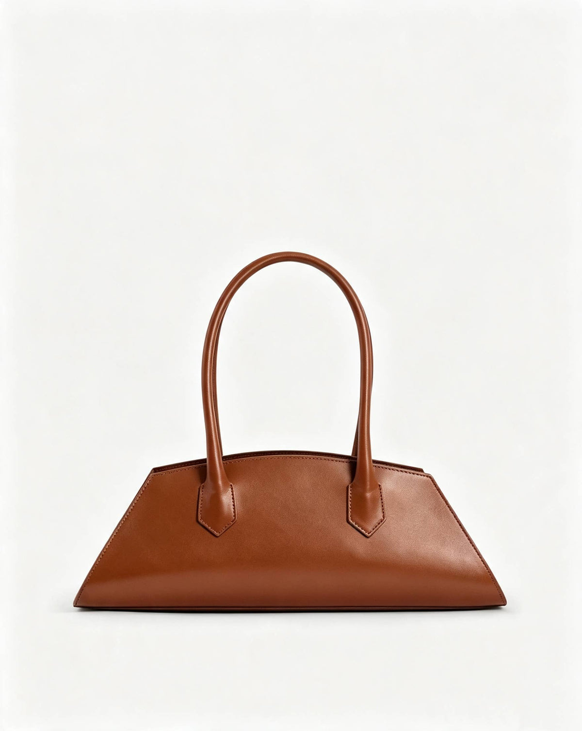 Grand sac à l'épaule en cuir de veau Box – Fabriqué en Italie: Cuir