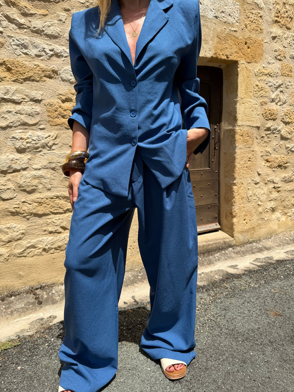 Chemise Blazer Sara Bleu jean