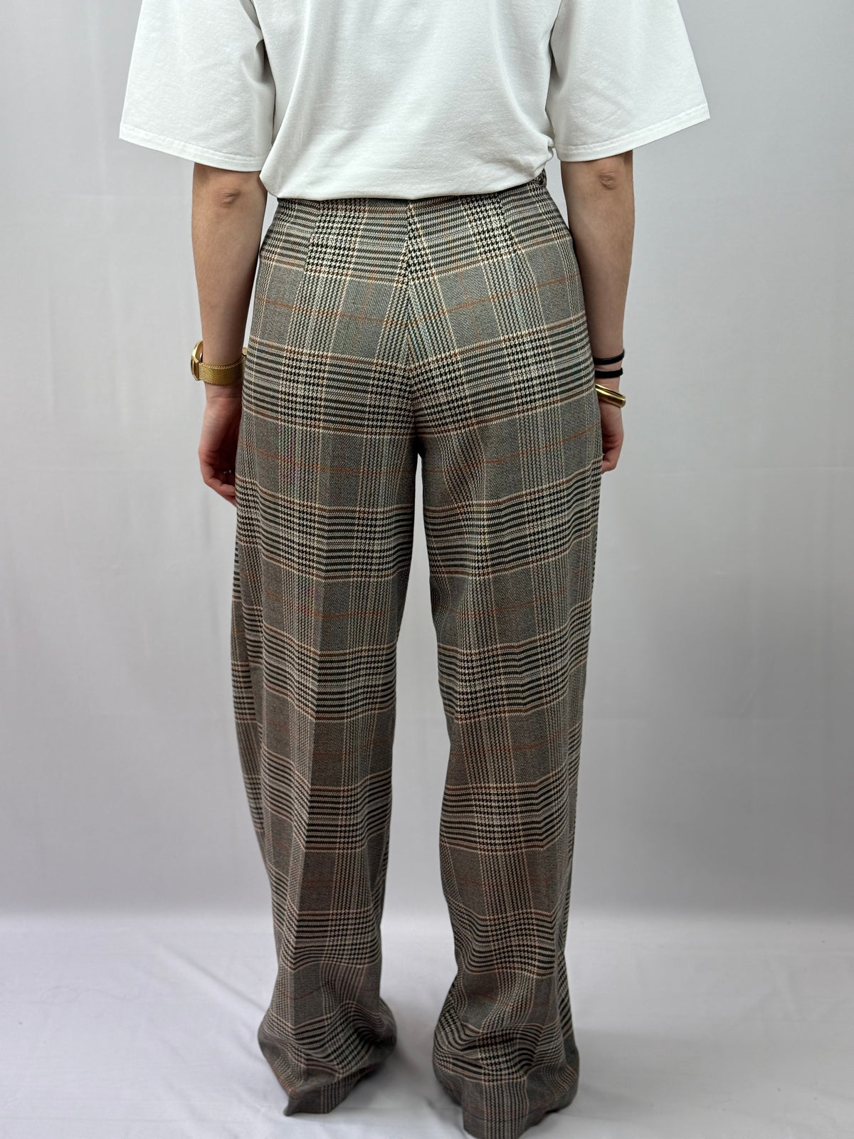Pantalon large boska à carreaux