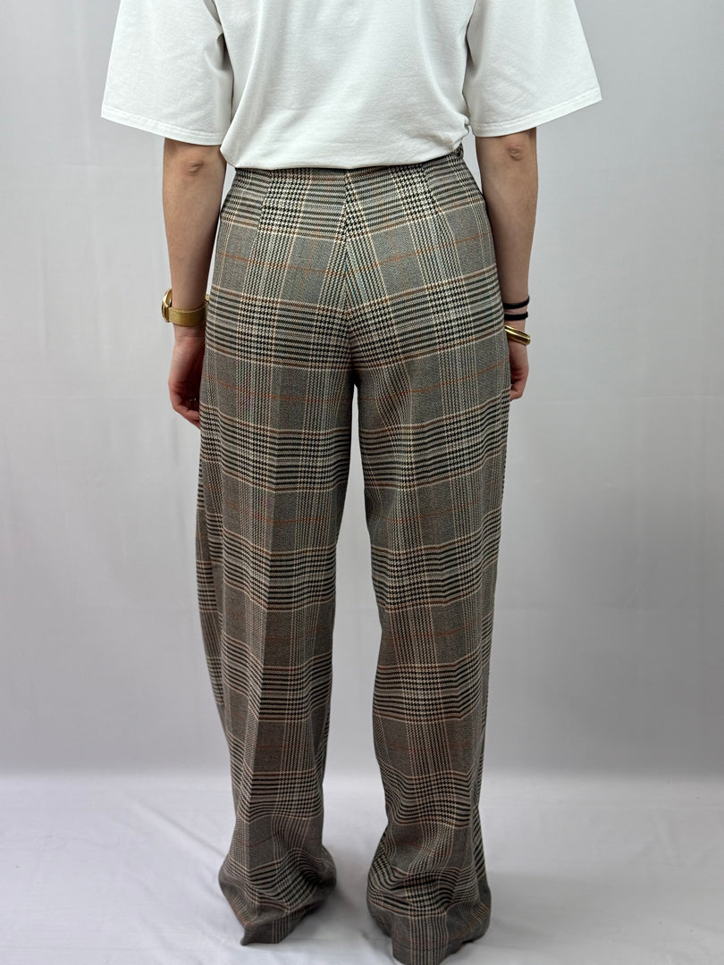 Pantalon large boska à carreaux