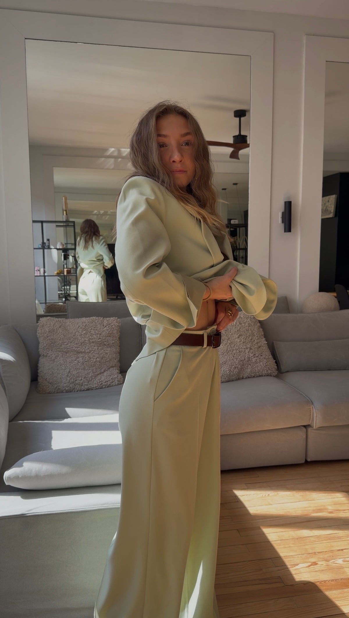 Pantalon Alicia boska vert