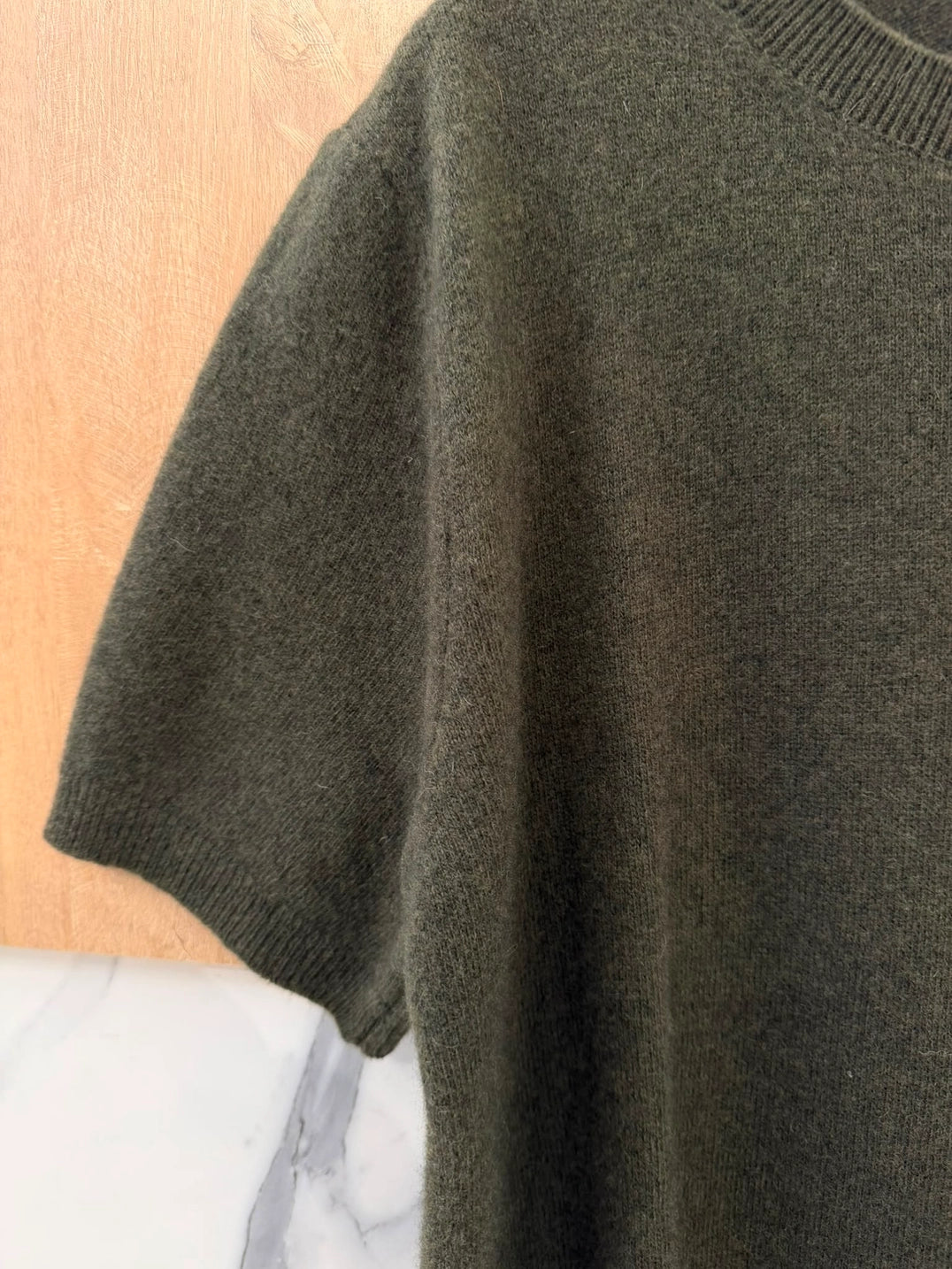 Pull Manches Courtes kaki