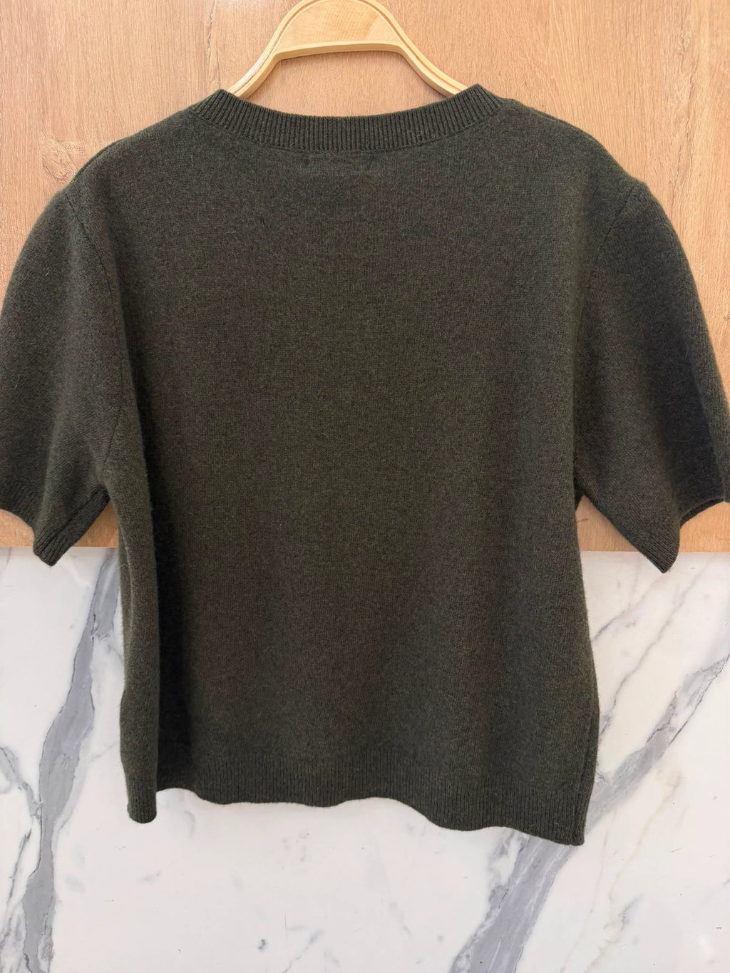 Pull Manches Courtes kaki