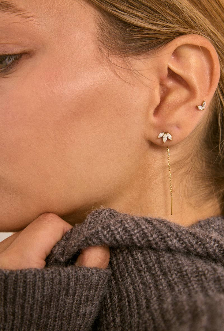 Boucles d'oreille en acier inoxydable Or / 100% Acier inoxydable