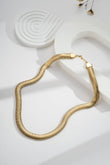 Collier Serpentin Doré Souple Élégance Moderne Flexible