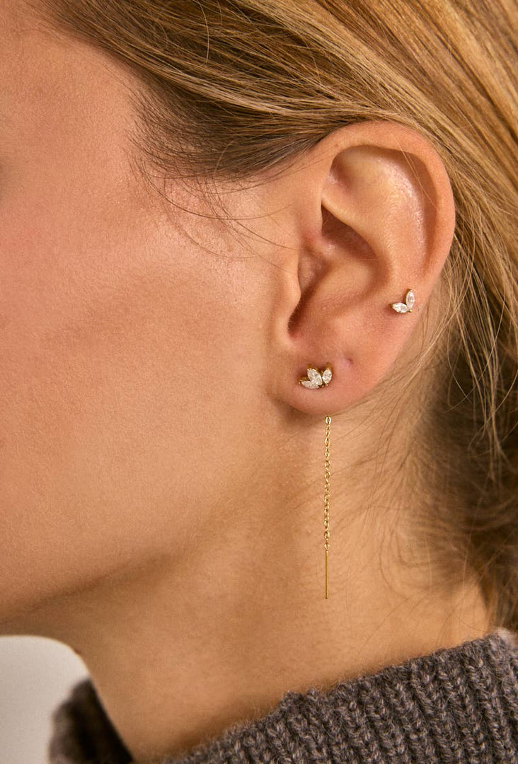 Boucles d'oreille en acier inoxydable Or / 100% Acier inoxydable