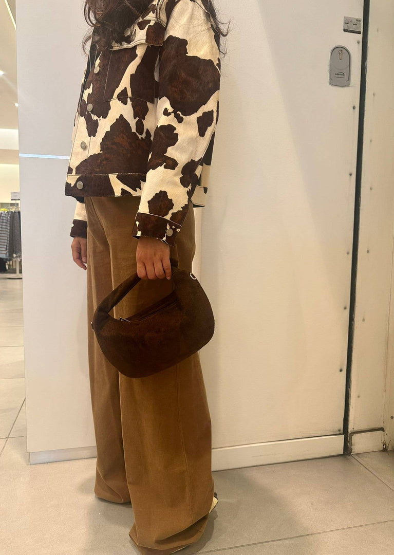 JOELE - daim: Cognac/ cuir