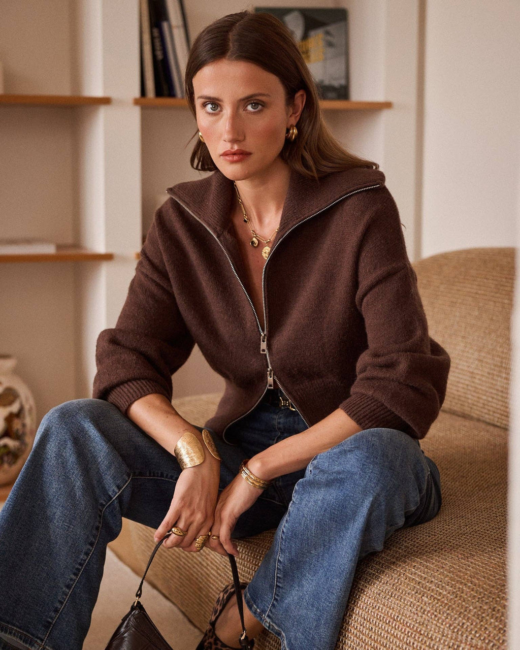 Gilet Silvère Marron